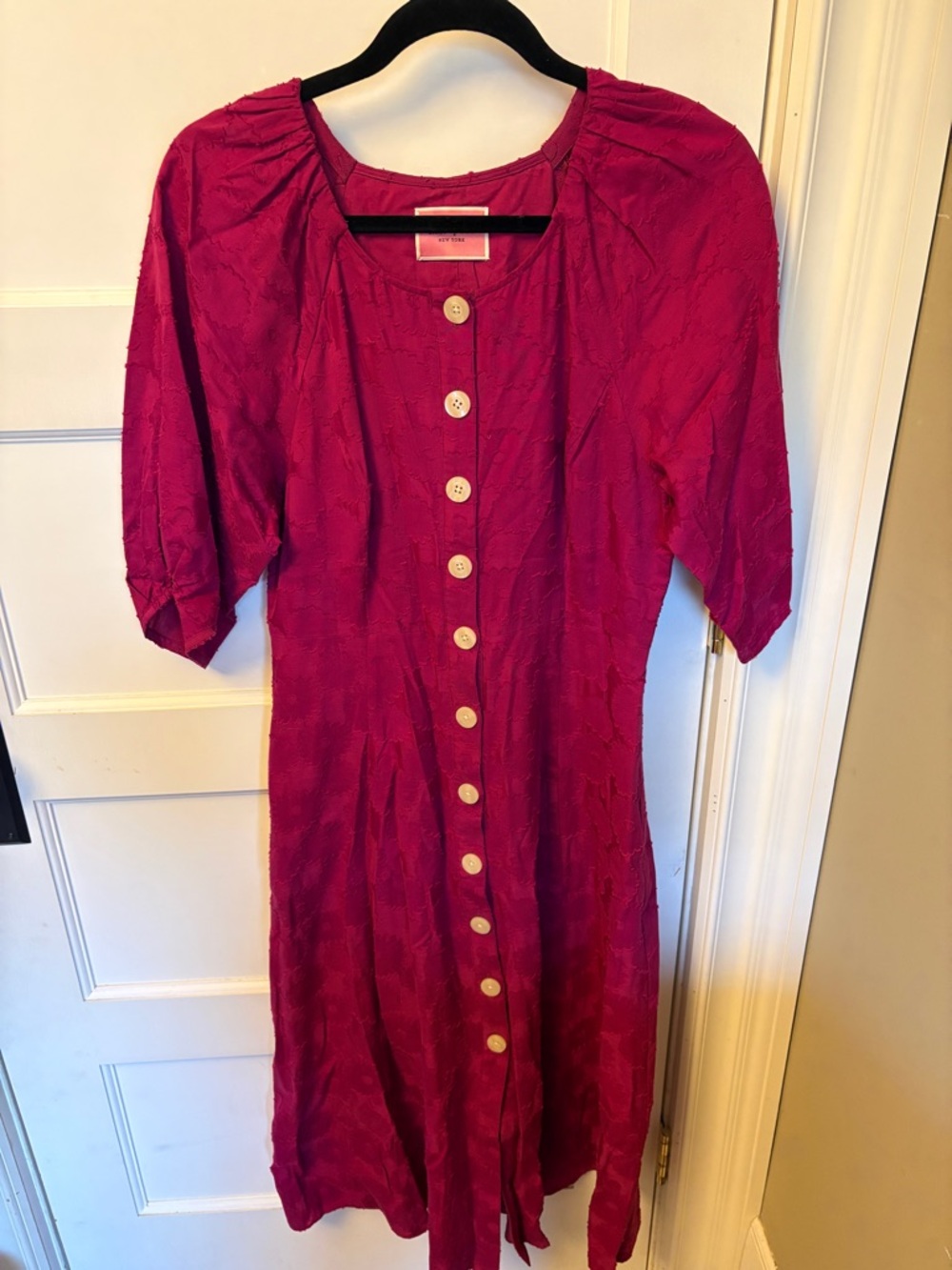Kate Spade Magenta Button-Front Women’s Dress